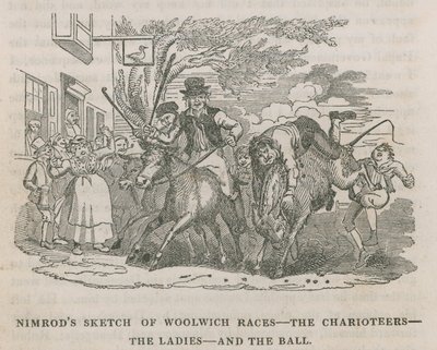 Schizzo di Nimrod delle corse di Woolwich da English School