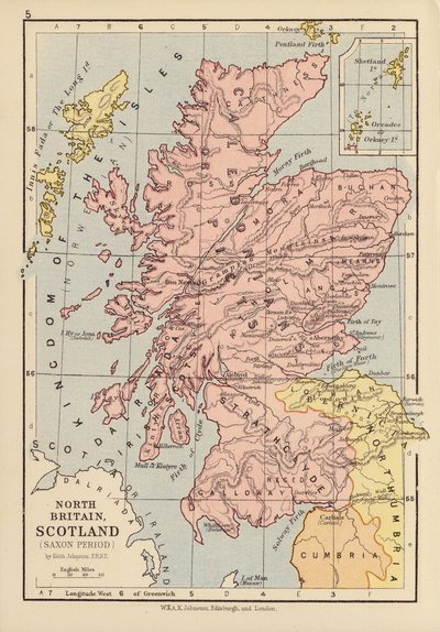 Britannia del Nord, Scozia, Periodo Sassone da English School