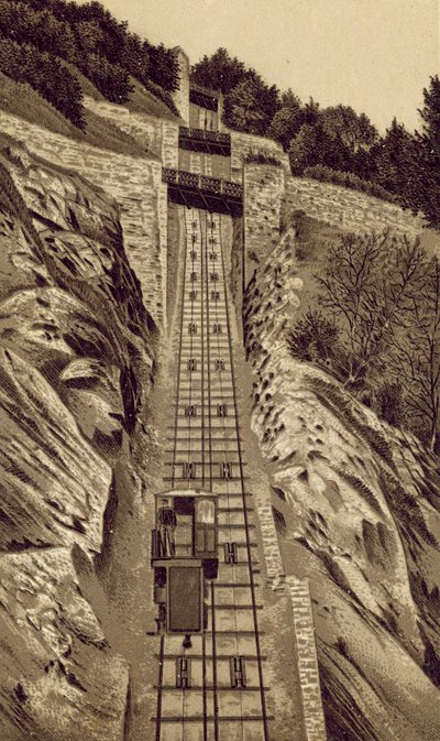 North Devon: Cliff Railway, Lynmouth a Lynton da English School