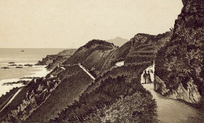North Devon: Torrs Walks, guardando a est da English School