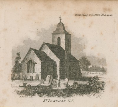 Veduta nord-est della Chiesa di St Pancras da English School