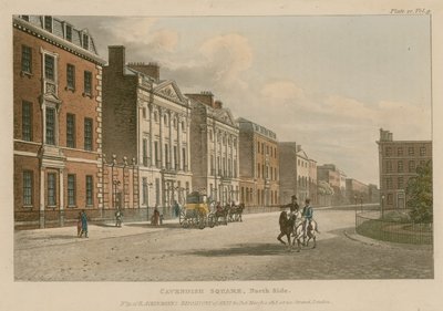 Lato nord di Cavendish Square, Londra da English School