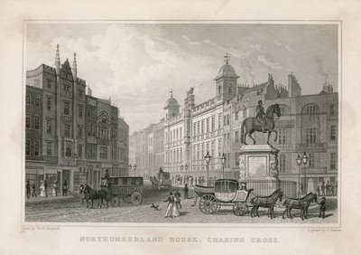 Northumberland House, Charing Cross. Ufficio della Lotteria di Bish, No 9 Charing Cross, accanto al Golden Cross Hotel da English School
