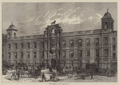 Northumberland House, Facciata sullo Strand (incisione) da English School