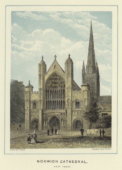 Cattedrale di Norwich, facciata ovest da English School