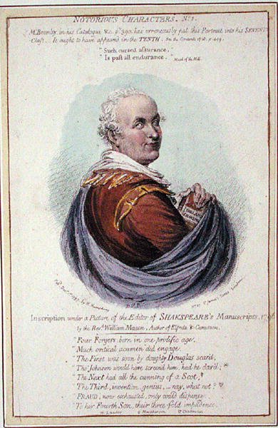 Personaggi noti, n. 1, pubblicato da Hannah Humphrey nel 1797 da English School