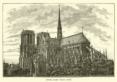 Notre Dame, vista posteriore da English School