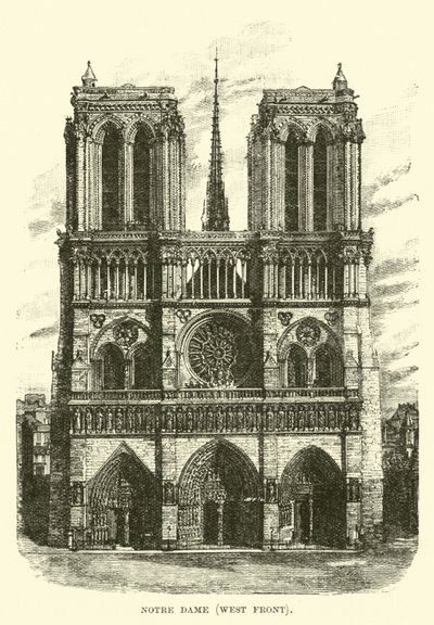 Notre Dame, facciata ovest da English School