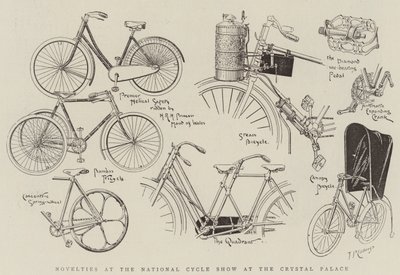 Novità alla Fiera Nazionale del Ciclo al Crystal Palace (incisione) da English School