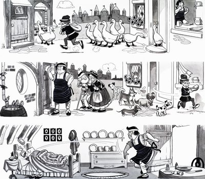 Illustrazione di una filastrocca da English School