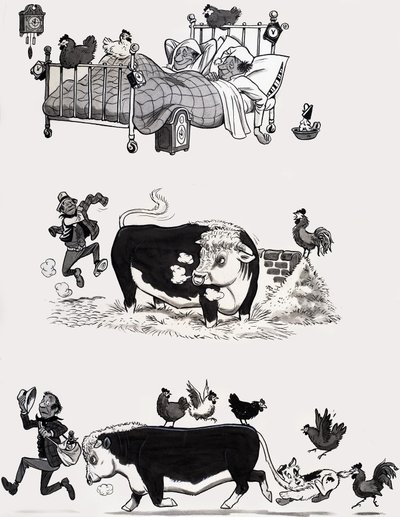 Illustrazione di una filastrocca da English School