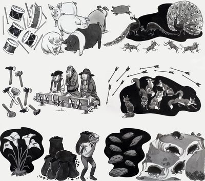 Illustrazione di una filastrocca da English School