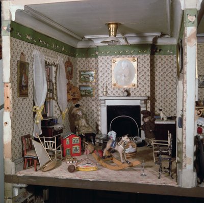 Asilo con giocattoli dalla Casa di Miss Miles, 1890 da English School