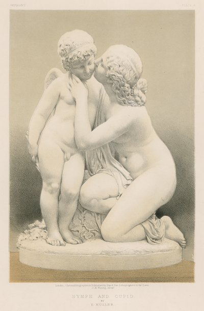 Ninfa e Cupido di E. Muller da English School