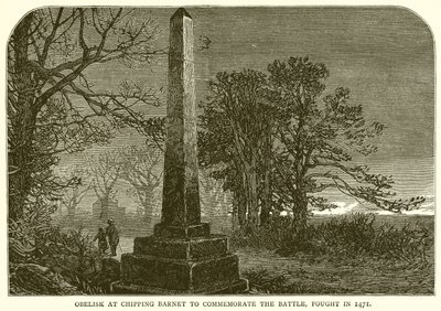 Obelisco a Chipping Barnet per commemorare la battaglia, combattuta nel 1471 da English School