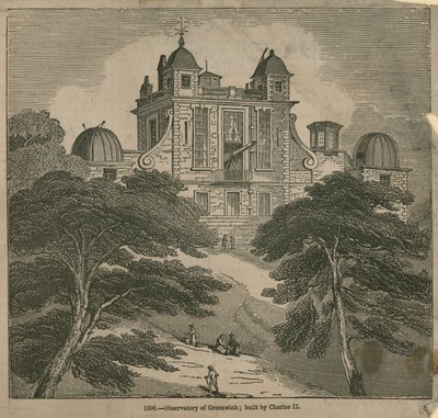 Osservatorio a Greenwich, Londra, costruito da Carlo II da English School