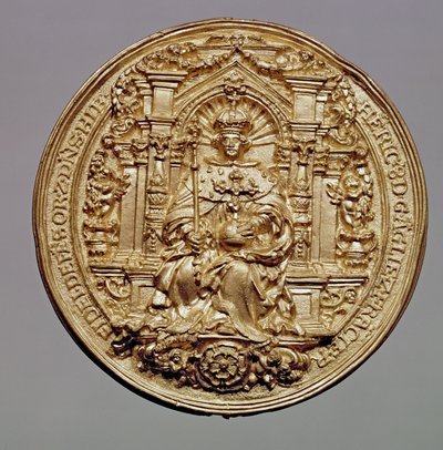 Dritto del sigillo di Enrico VIII (1491-1547) da English School
