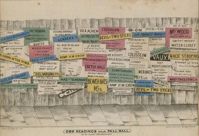 Lettura strana vicino a Pall Mall da English School
