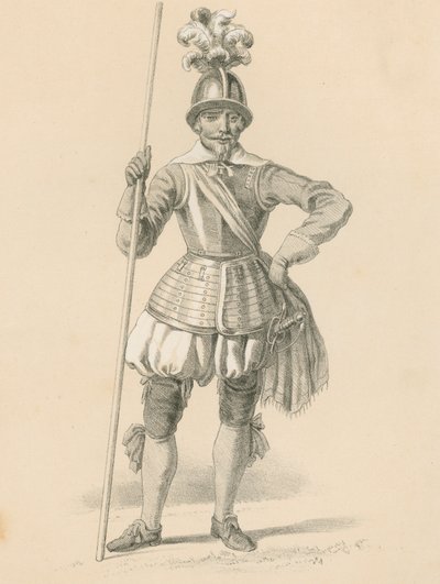 Ufficiale di picchieri, 1650 da English School