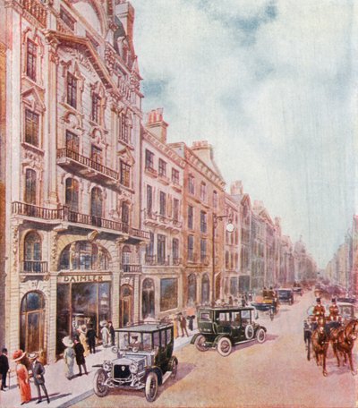 Uffici e showroom della Daimler Company in Pall Mall da English School