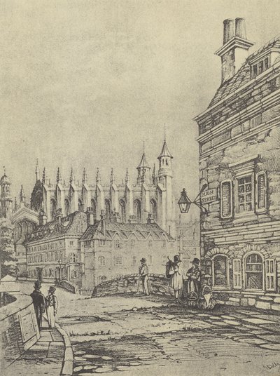Vecchio Ponte Barnes Pool, 1838 da English School