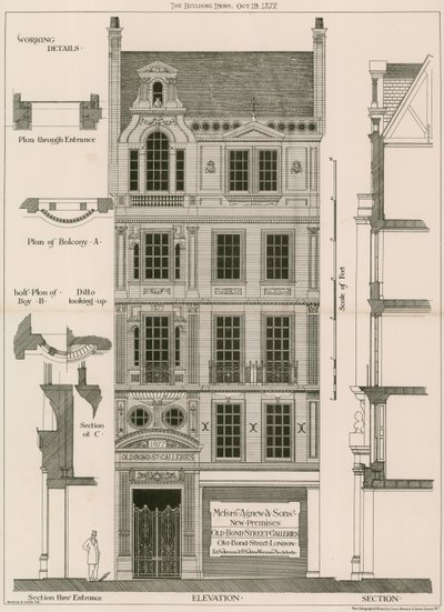 Gallerie di Old Bond Street, Old Bond Street, Londra da English School