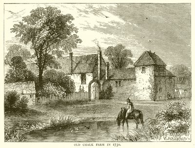 Vecchia fattoria di gesso nel 1730 da English School