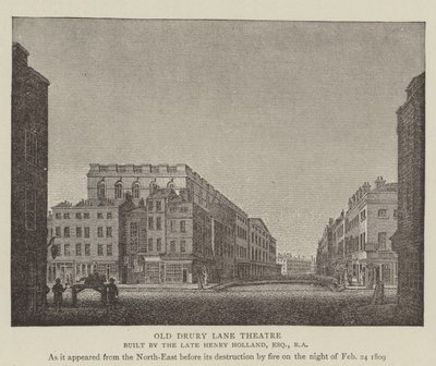 Il vecchio teatro Drury Lane da English School
