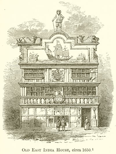 Vecchia East India House, circa 1650 da English School