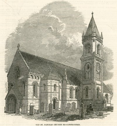 Vecchia Chiesa di St Pancras, Londra, ricostruita da English School