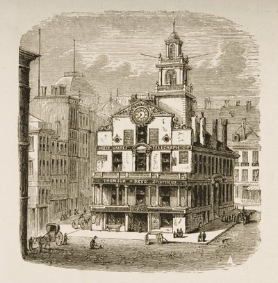 Old State House, Boston, c.1870, da 