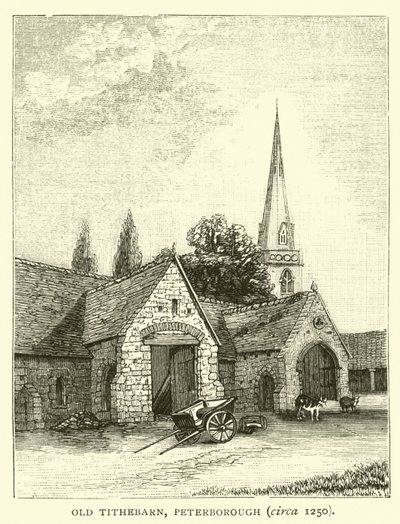 Vecchio Tithebarn, Peterborough, circa 1250 da English School