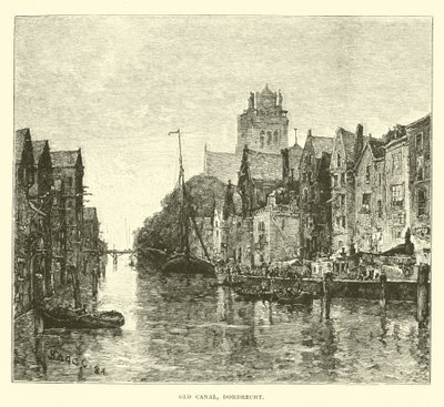 Vecchio canale, Dordrecht da English School