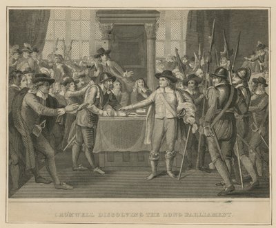 Oliver Cromwell scioglie il Lungo Parlamento da English School