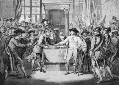 Oliver Cromwell scioglie il Lungo Parlamento da English School