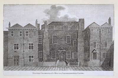 Casa di Oliver Cromwell, Clerkenwell Close, XIX secolo da English School