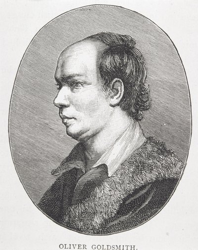 Oliver Goldsmith (1730-74) da English School