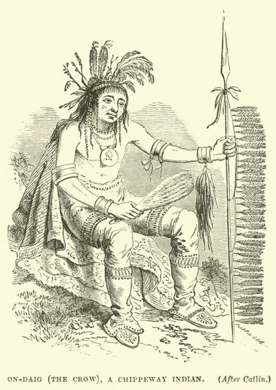 On-Daig (il Corvo), un indiano Chippeway da English School