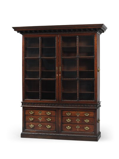 Una delle due librerie di Giorgio II, c.1750 da English School