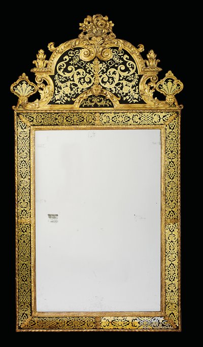 Uno di una Coppia di Specchiere Queen Anne, c.1710 da English School