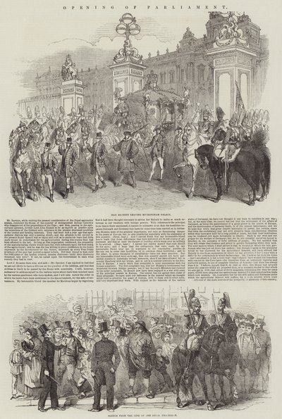 Apertura del Parlamento (incisione) da English School