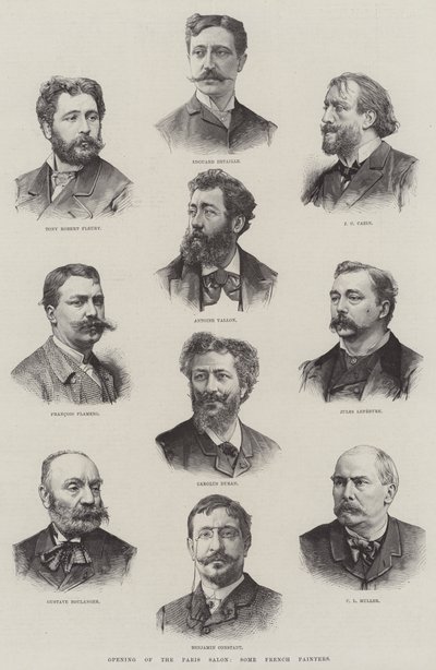 Apertura del Salon di Parigi, alcuni pittori francesi da English School