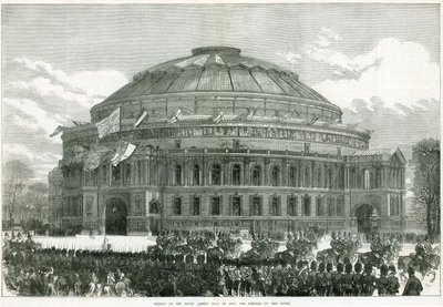 Inaugurazione della Royal Albert Hall da parte della Regina Vittoria da English School