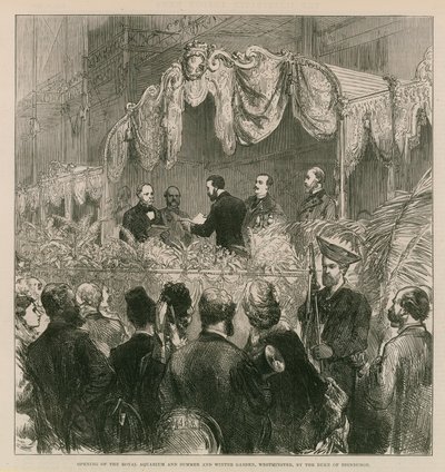 Apertura del Royal Aquarium da English School