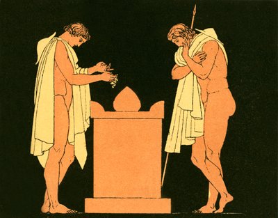 Oreste sulla tomba del padre da English School