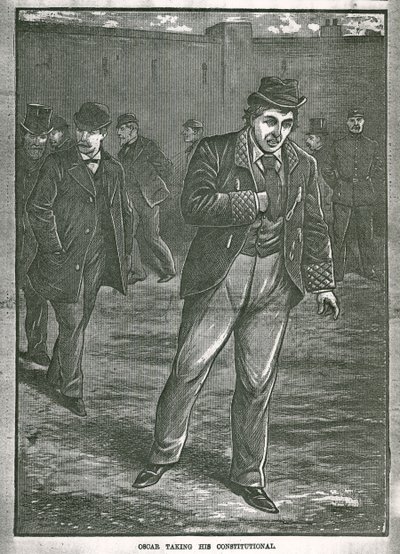 Oscar Wilde che fa la sua passeggiata da English School