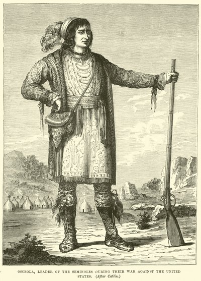 Osceola, Capo dei Seminole durante la loro guerra contro gli Stati Uniti da English School