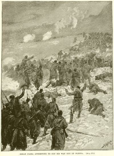 Osman Pasha tenta di farsi strada fuori da Plevna da English School