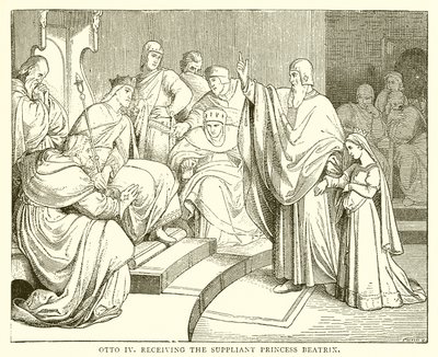 Ottone IV riceve la supplicante principessa Beatrice da English School