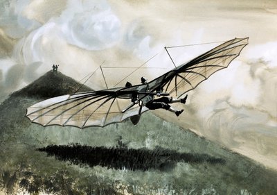 Otto Lilienthal fece oltre 1.000 voli con il suo aliante primitivo da English School